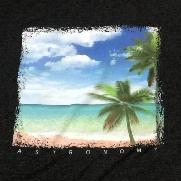 ASTRONOMY Men’s Dark Grey Graphic Shirt - Picture 2 of 6